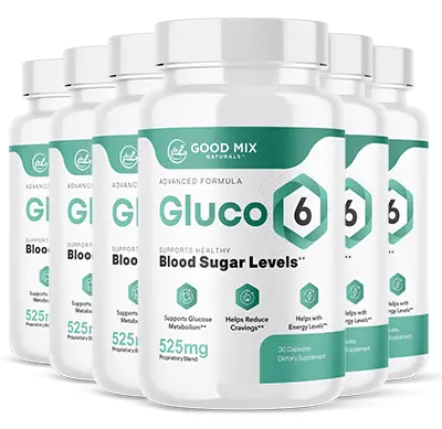 Gluco6 supplement six bottle